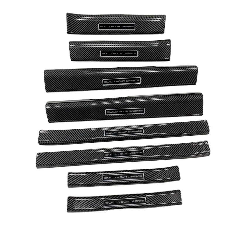 Panic Buying Custom Auto Accessories For BYD Dolphin Carbon Fiber Welcome Pedal Rear Guard Inner Door Sill Strip