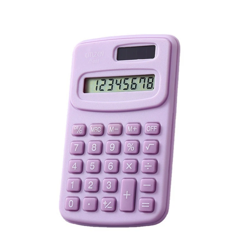 Mini Calculator Cute Pocket Arithmetic Computer for Elementary School Small Portable Calculator