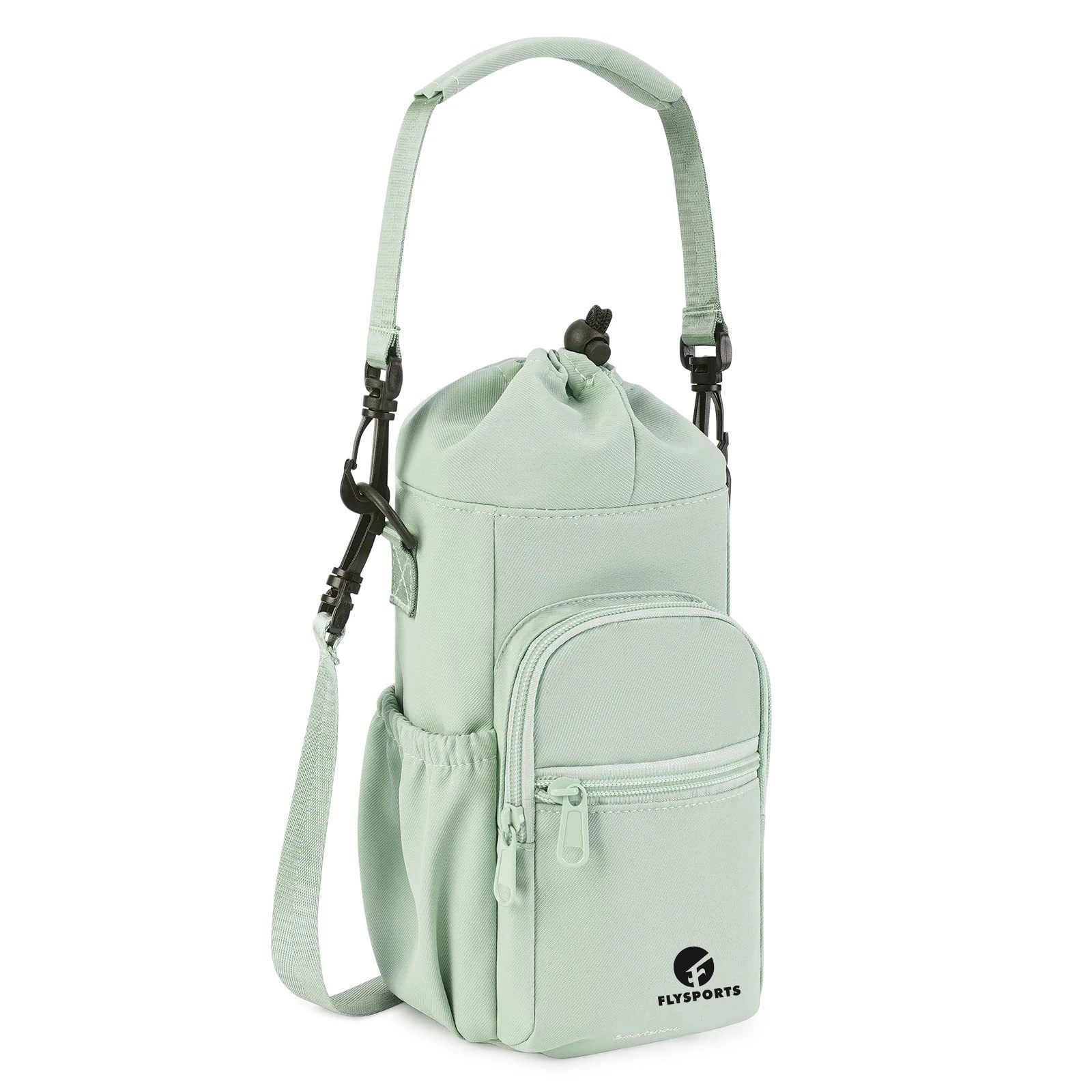 Wholesale Drawstring water bottle bag Insulated Water Bottle Carrier Sling Bag Portable Tote Bag With Water Bottle Holder