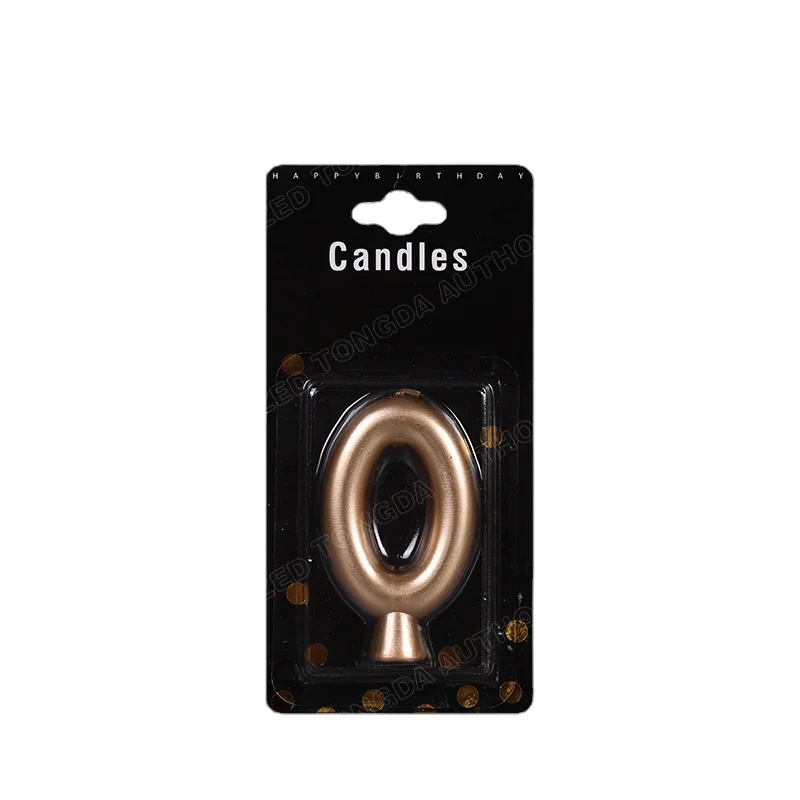 Creative Birthday Candle Number Gold Rose Gold Adult Kids Party Birthday Cake Candles