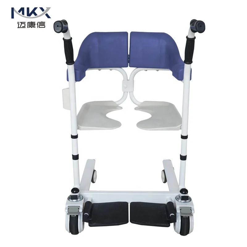 
Multifunctional Lift with Toilet seat Cushion Nursing Chair Bath Patient Elderly Transfer Wheelchair for Home Hospital Care 