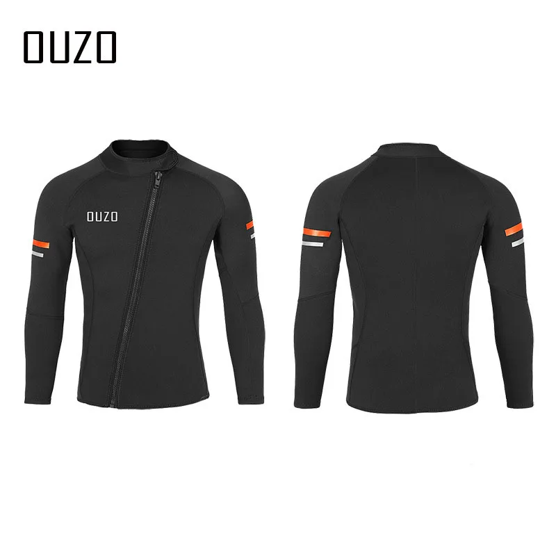 1.5mm wetsuit OUZO separate diving top pants men and women long sleeve cold protection sun surfing coat winter swimsuit