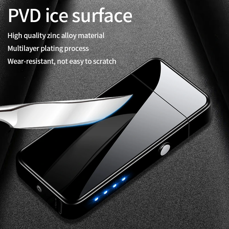 Rechargeable Electronic Cigarette Lighter Windproof USB Electric Lighters