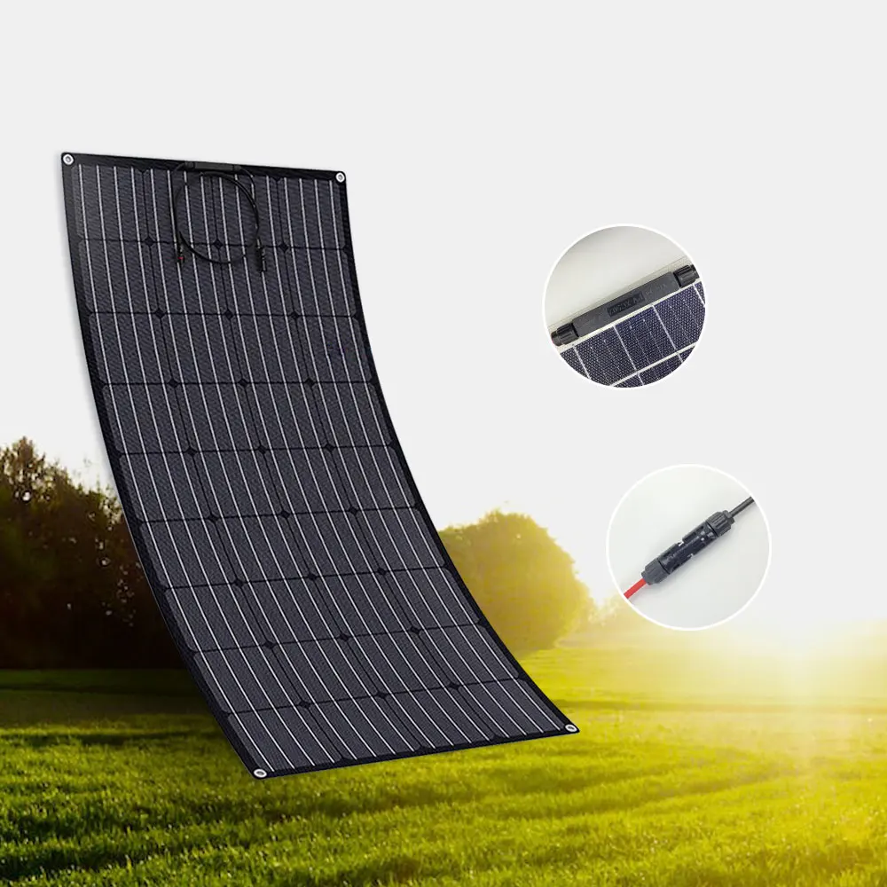400w Solar Panels Portable Flexible Photovoltaic Panel Solar Roof Tiles for Home