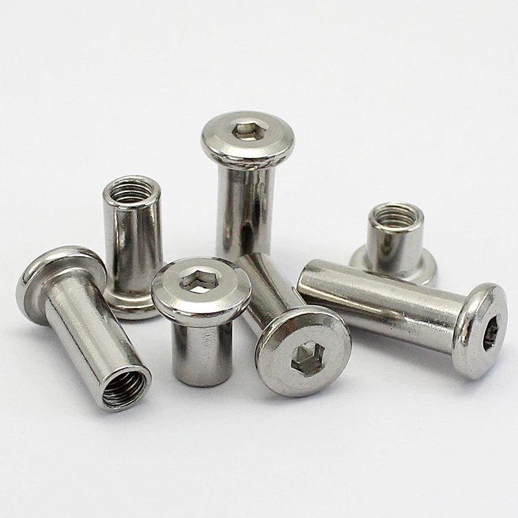 
M8*15*10 Hex Socket Head Insert Nut Screw Post Furniture Fittings Fastener 