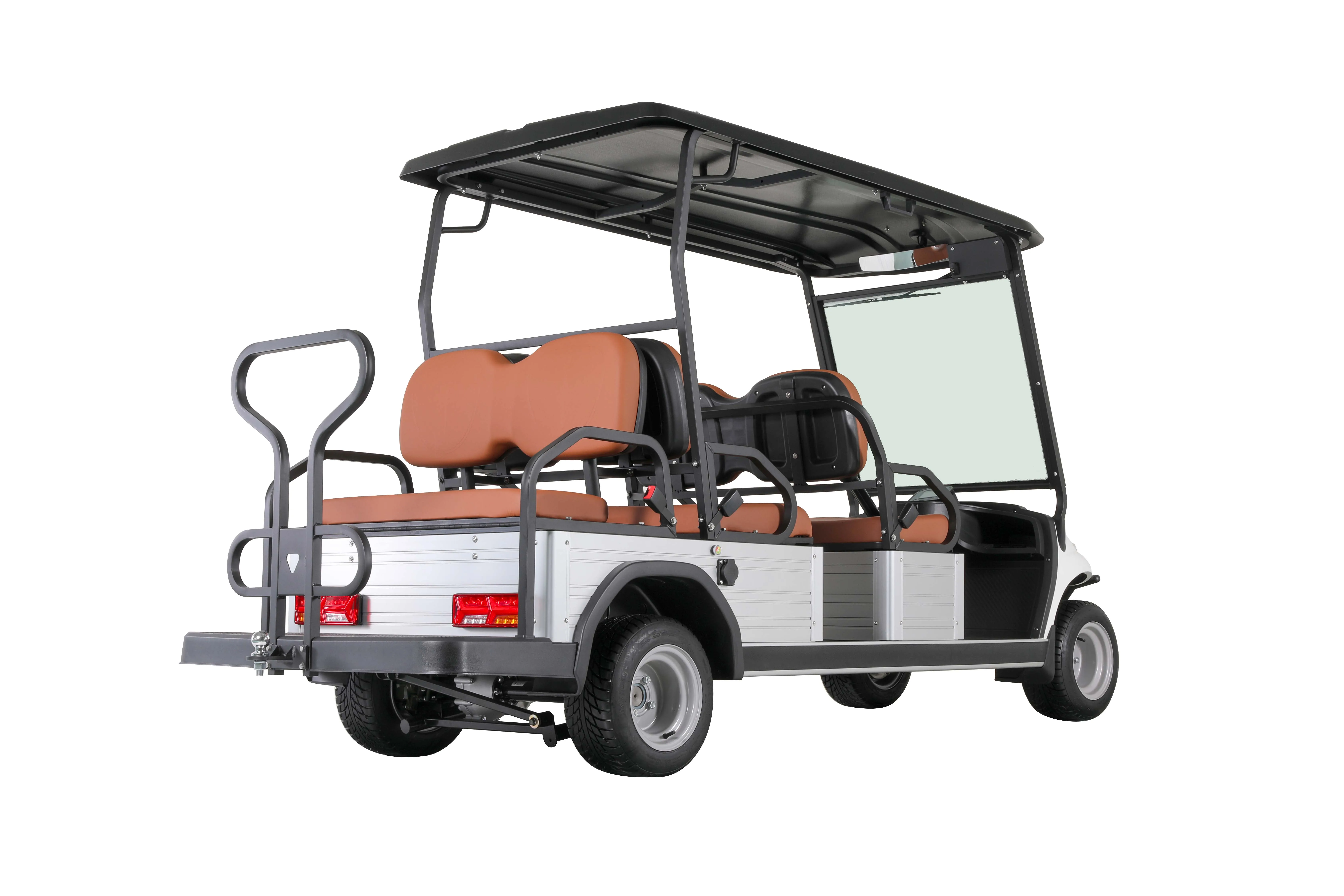 Electric 6-Seater Golf Cart with Cargo Box 5kw Motor 72v/48v Battery CE Certified