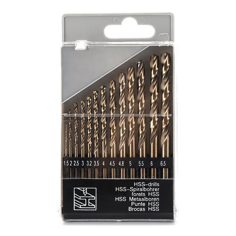 DIN338 Fully Ground Power Tool Accessory HSS Drill Bits For Stainless Steel Metal Twist Drill Bit Set