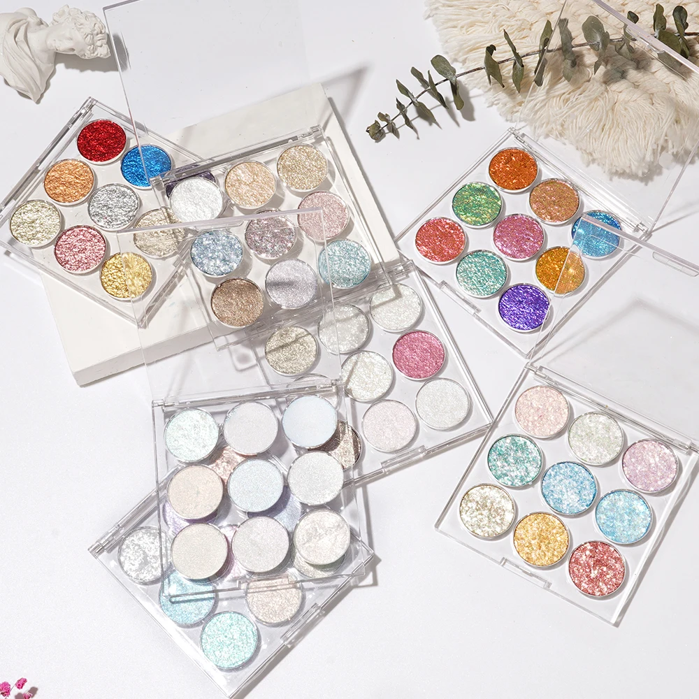 Производитель Гуанчжоу, оптовая продажа, частный логотип, 9 цветов, краска для ногтей, твердый пигмент