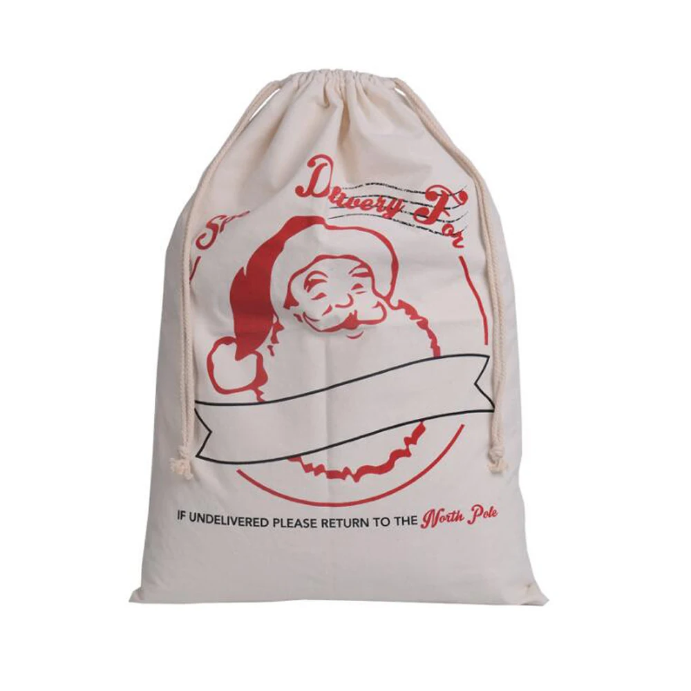 Sopurrrdy 2019 новый дизайн Рождество Хлопок Холст drawstring мешок