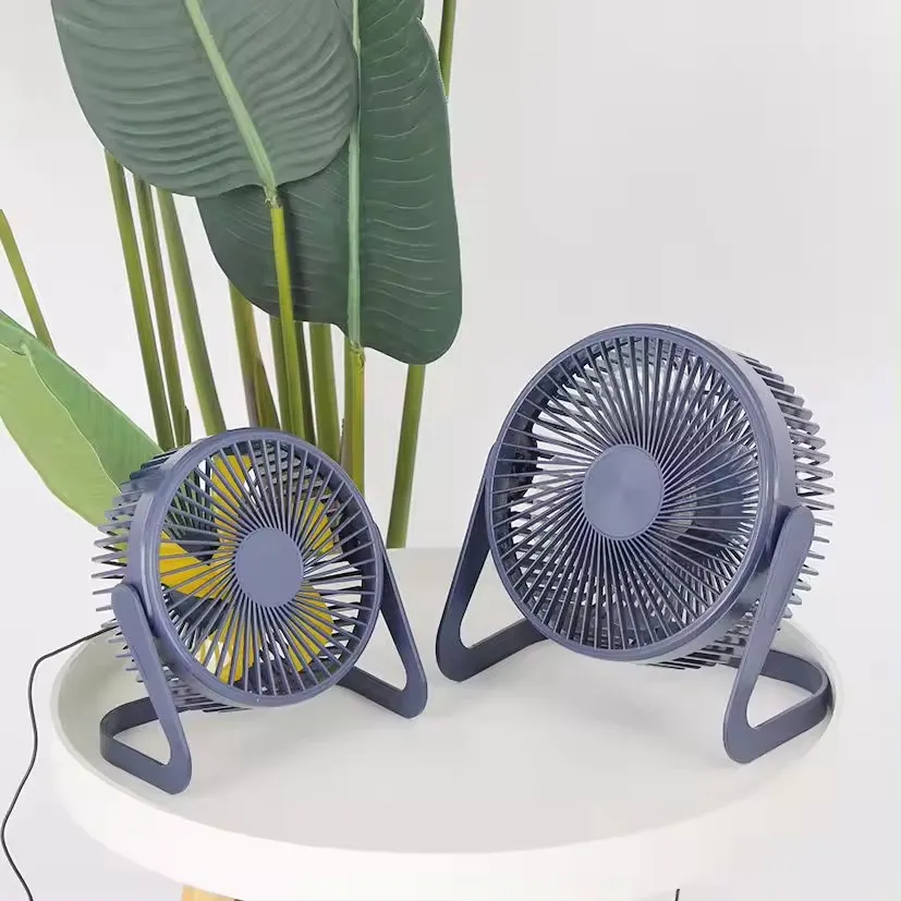 5 Inch Mini USB Desktop Fan Personal Portable Cooling with 360 Rotation Adjustable Angle for Office Household Traveling