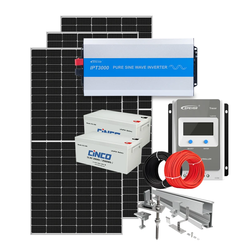 Good Design Concentrated Photovoltaic1kw 2kw 3kw Off Grid Solar Power System Complete Solar System