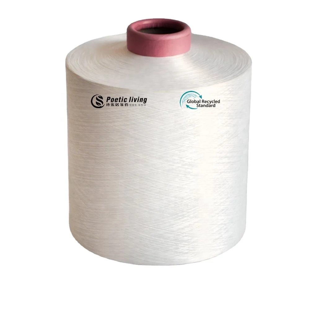 Competitive price 100% nylon PA6 dty Full-dull recycled twisted filament nylon yarn for textile products