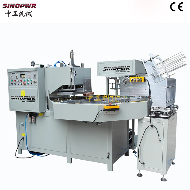 Multi heads rotary plate high frequency plastic welding machine blood bag welding machine