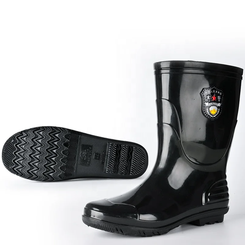 Хорошего качества утолщенные водонепроницаемые короткие мужские резиновые сапоги с логотипом на заказ, оптовая продажа
