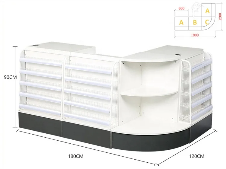 Деревянный стол для банкнот, мебель для розничного магазина