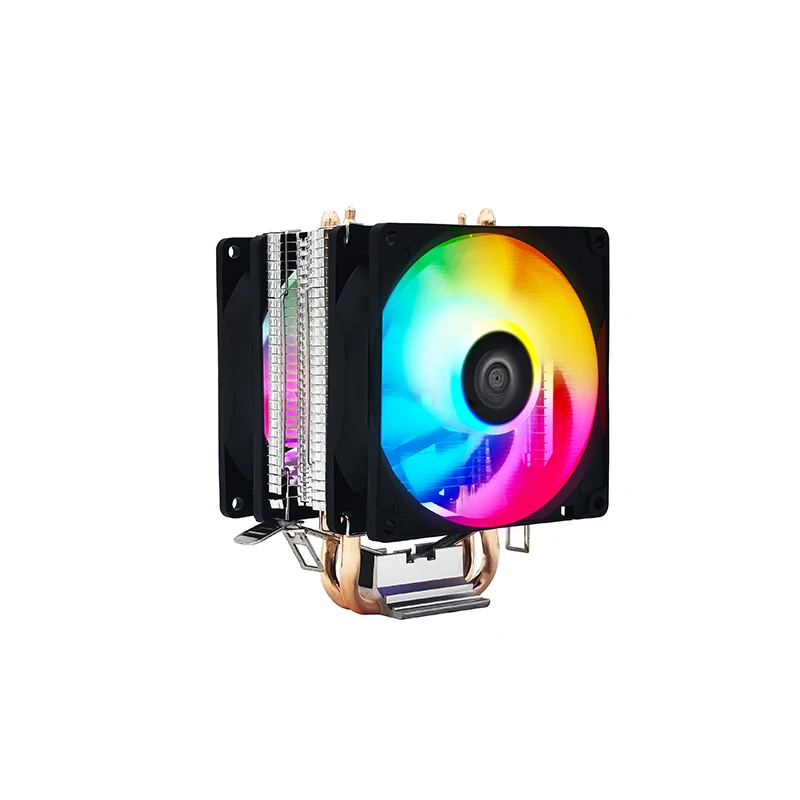 2024 Hot Sale Rgb Cpu Heatpipe Cooler High Wind Pressure Design Low Noise Cpu Air Cooling Fan LGA1700 AM5 Colorful Cpu Heatsink