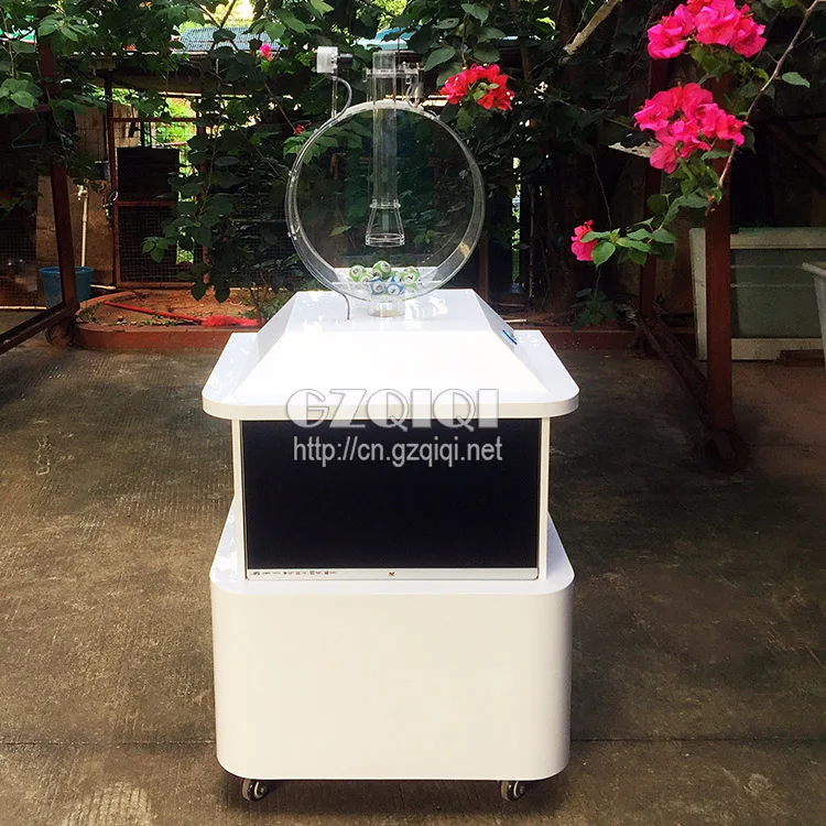 Popular lottery machine working by air blowing for lottery machine games and bingo machine games