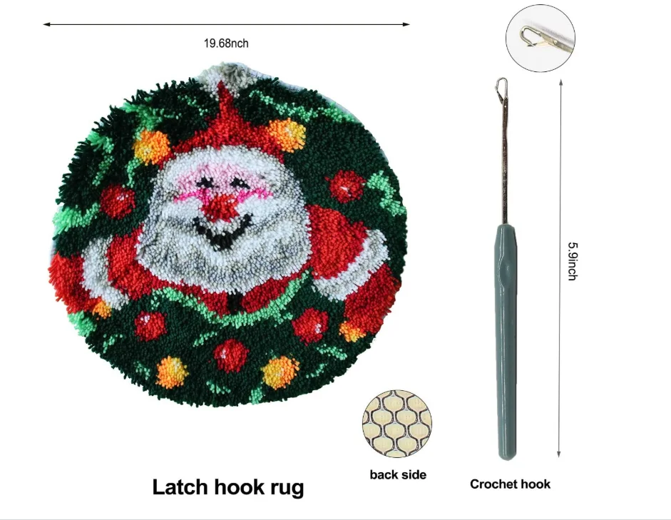 
2020 Wholesale latch carpet Hook rug Punch Needle Kits fabric for diy embroidery 