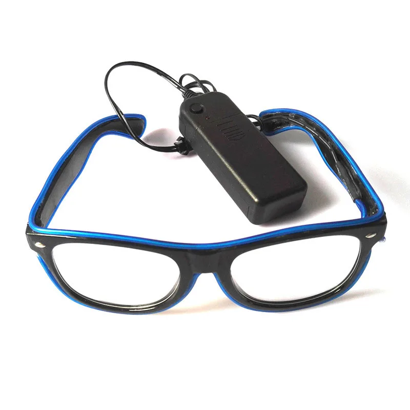 Flashing Glasses EL Wire LED Glasses Glowing Party Supplies Lighting Novelty Gift Bright Light Festival Party Glow Sunglasses