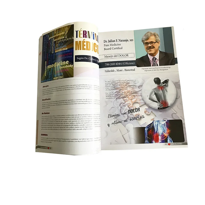 Manufacturer Print Glossy Paper a4 a5 magazine printing