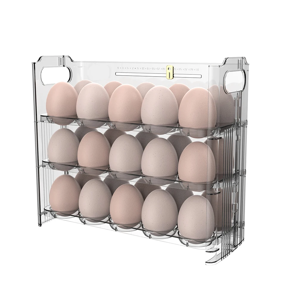 Foldable Bouncy Eco-Friendly Plastic Egg Carton - Ultimate for Safe Convenient and Sustainable Egg Storage