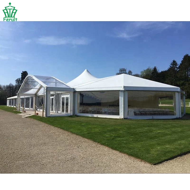 Factory Price 400 seater 2tents  white wedding hall tent decoration lining indoor wedding tents