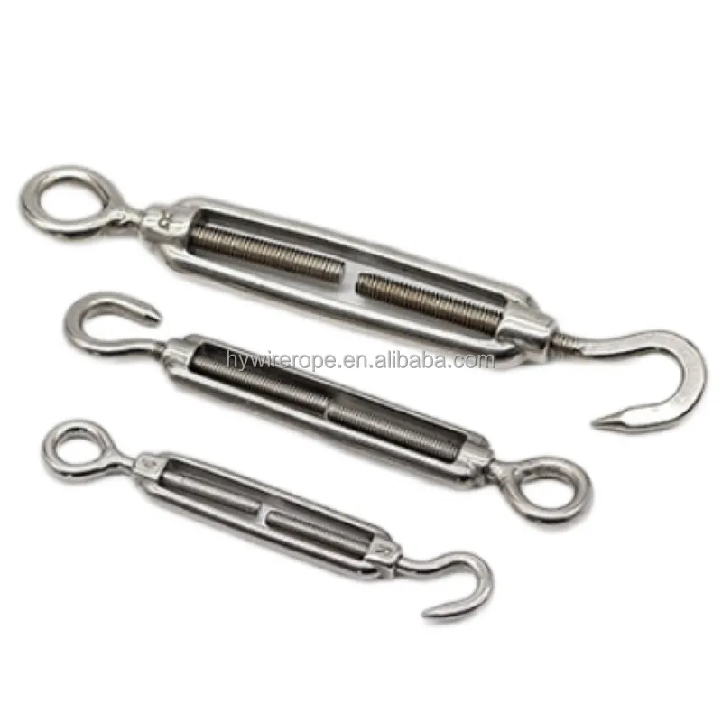 Rigging Screw stainless steel hook eye turnbuckle for wire rope