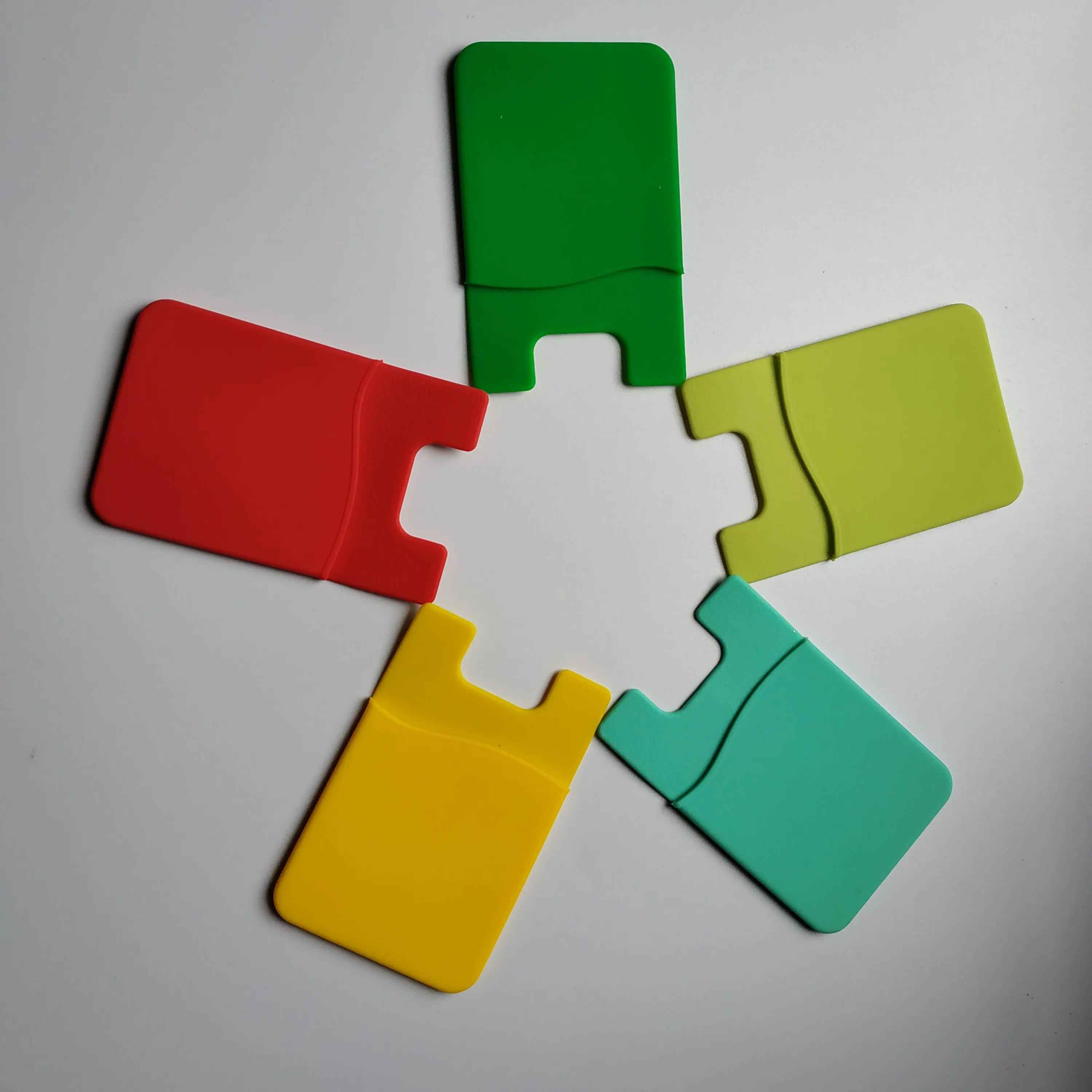 Hot selling Promotional gifts customized logo printing Silicone mobile phone card holder