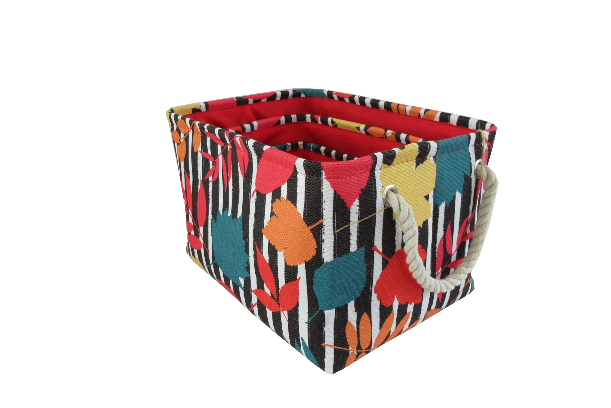 
New design storage canvas fabric laundry storage basket 