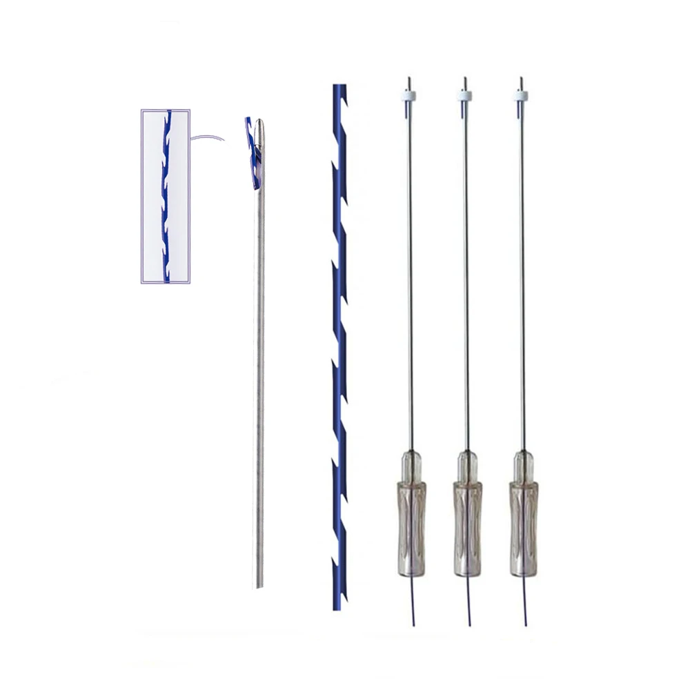 CROWNLIFT 21G 100mm Medical Aesthetics Facial Hilos PDO Korea 4D COG PDO for Facial Lifting PDO Thread korean threads