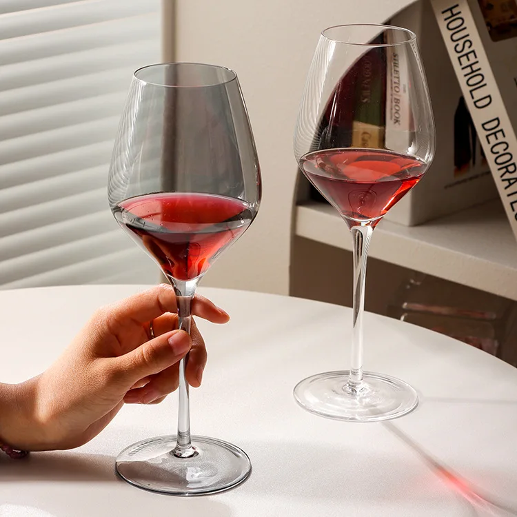 Crystal glass goblet amber wine glass set European style champagne glasses cocktail glasses 400ml