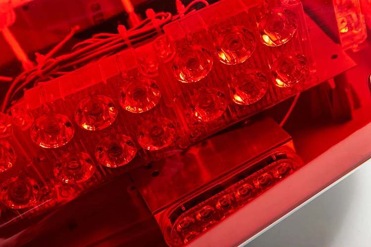 Red Emergency Ambulance Cop Car Strobe Light Bar Multicolour Warning Light 66 Watts