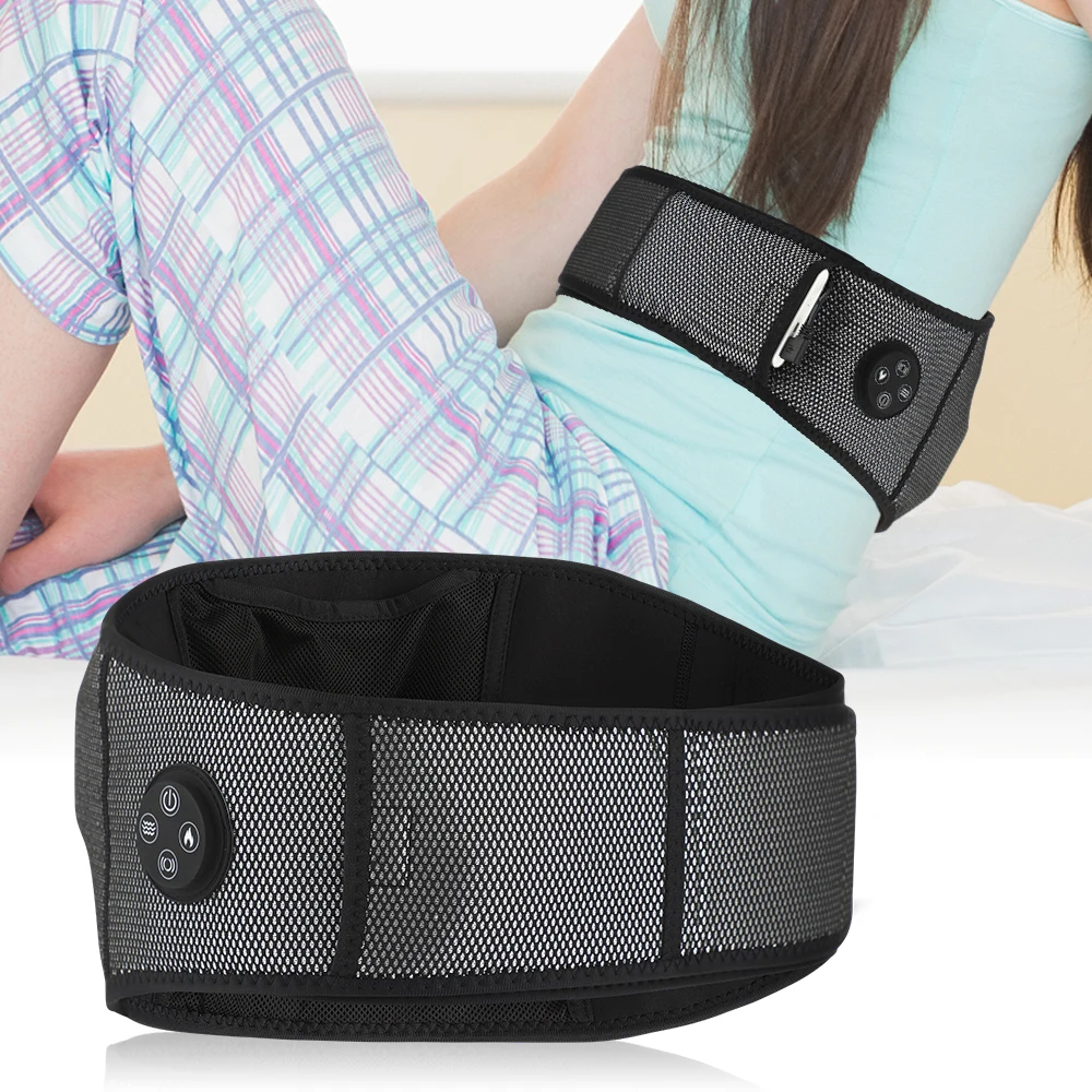 Smart Electric Hot Compress Air lumbar massager Heating Vibration Waist Massage Belt