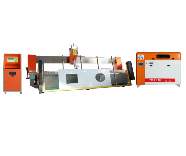 ESL50-4020-AC5X water jet cutter for marble ceramic 45 degree cutting 5 axis waterjet machine with best price