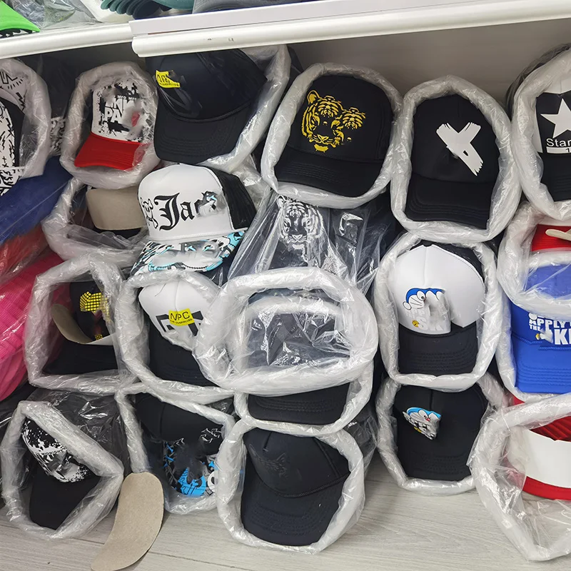 Custom print 3D logo OEM Sport Promotional blank UnstructureD Sport Golf Men Dad trucker Cap Hat