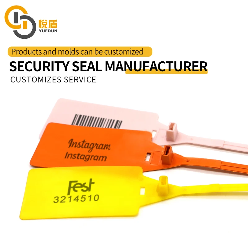 YDPS-025 Seal Safeti Plastic Plastic Seal for Container  Custom logo Plastic Seals