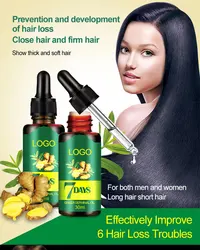 private label hair growth oil best hair growth Ginger Germinal Oil Bald Hair Growth serum