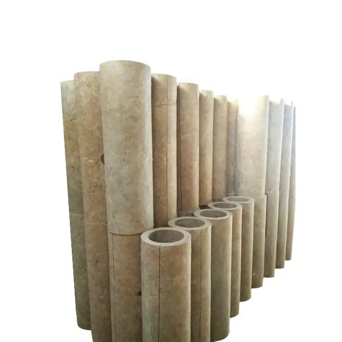 Waterproof Basalt Rock Wool pipe Rock Wool tube pipeline Thermal Insulation Rock Wool pipe
