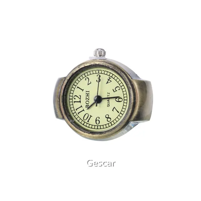 
Newest Style Stainless Steel Quartz Ring Watch Roman Numerals Gift Finger Ring Watch Cheap Ring Watch 