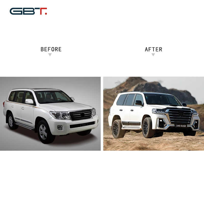 Аксессуары для модификации автомобиля GBT, комплект кузова Facelift для 2008-2015 Toyota Land Cruiser 200, комплект кузова LC200, обновленные комплекты