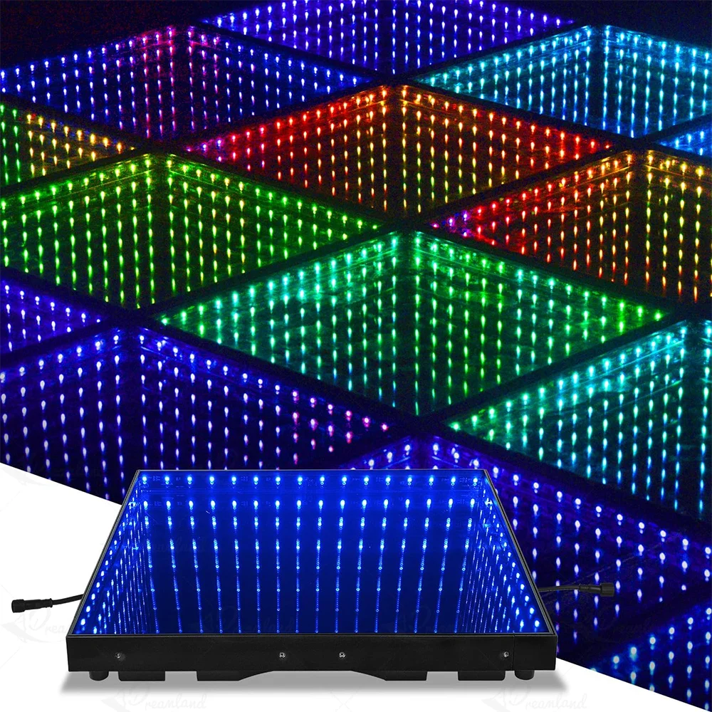 Led Dance Floor Magnetic Pista De Baile Led Wedding Party Event Fiestas 3d Infinity Mirror Piso Portable Dance Floor Panels