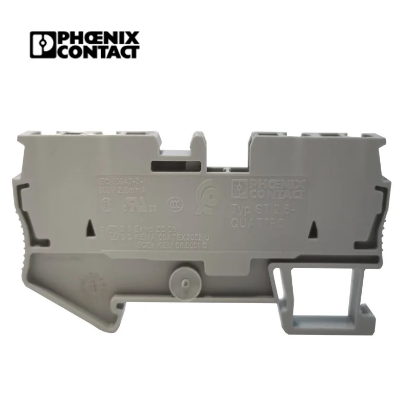 Buy Phoenix Feed Through 3031306 ST 2,5-QUATTRO Terminal Block / Din Rail Spring ST terminal Block