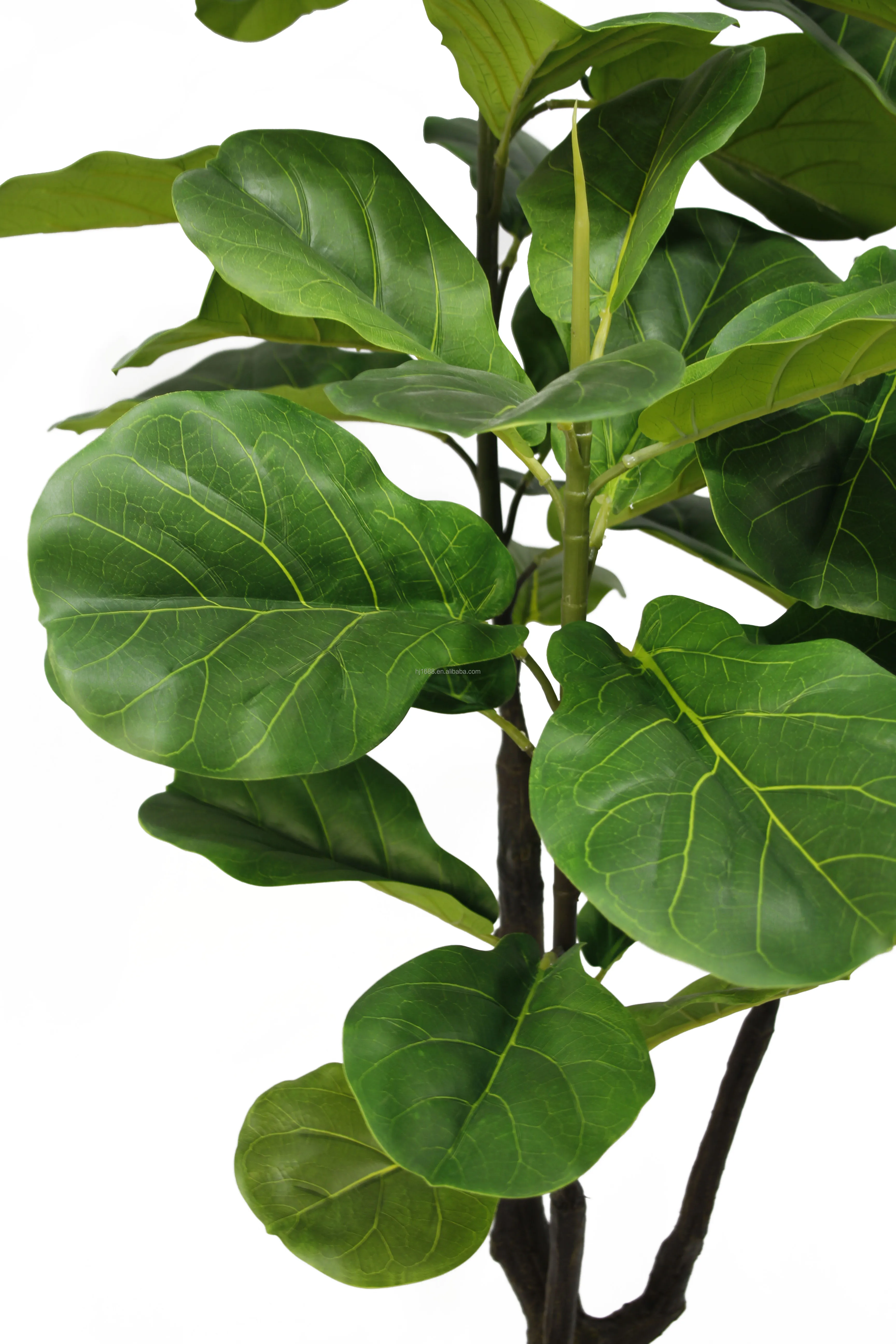 180CM Tall 6Trunks 203 Leaves Real Touch Faux Lyrata Potted Plants Artificial Ficus Fiddle Leaf Fig Tree For Interior Decor
