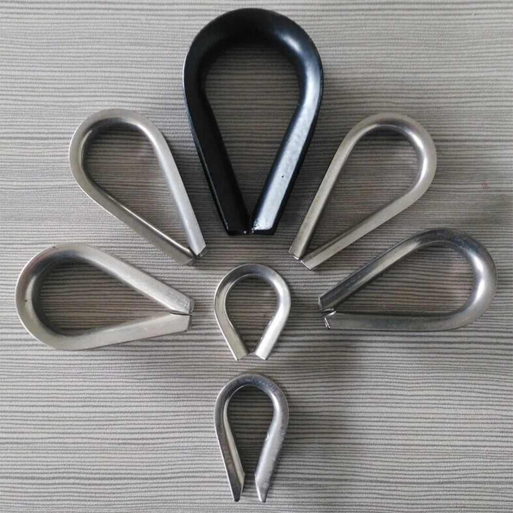 Американский тип Концевая серьга канатаиз G411 Стандартный наперсток AISI304/316 из нержавеющей стальной трос наперсток