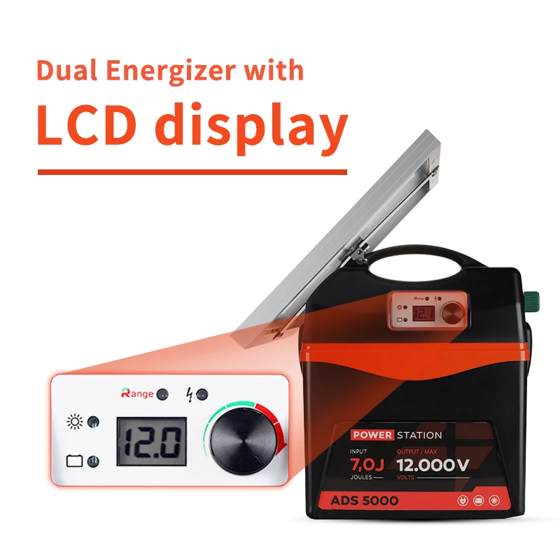 Lydite OEM electric fence netting solar energizer/charger for cow/cattle/sheep/goat/horse/livestock