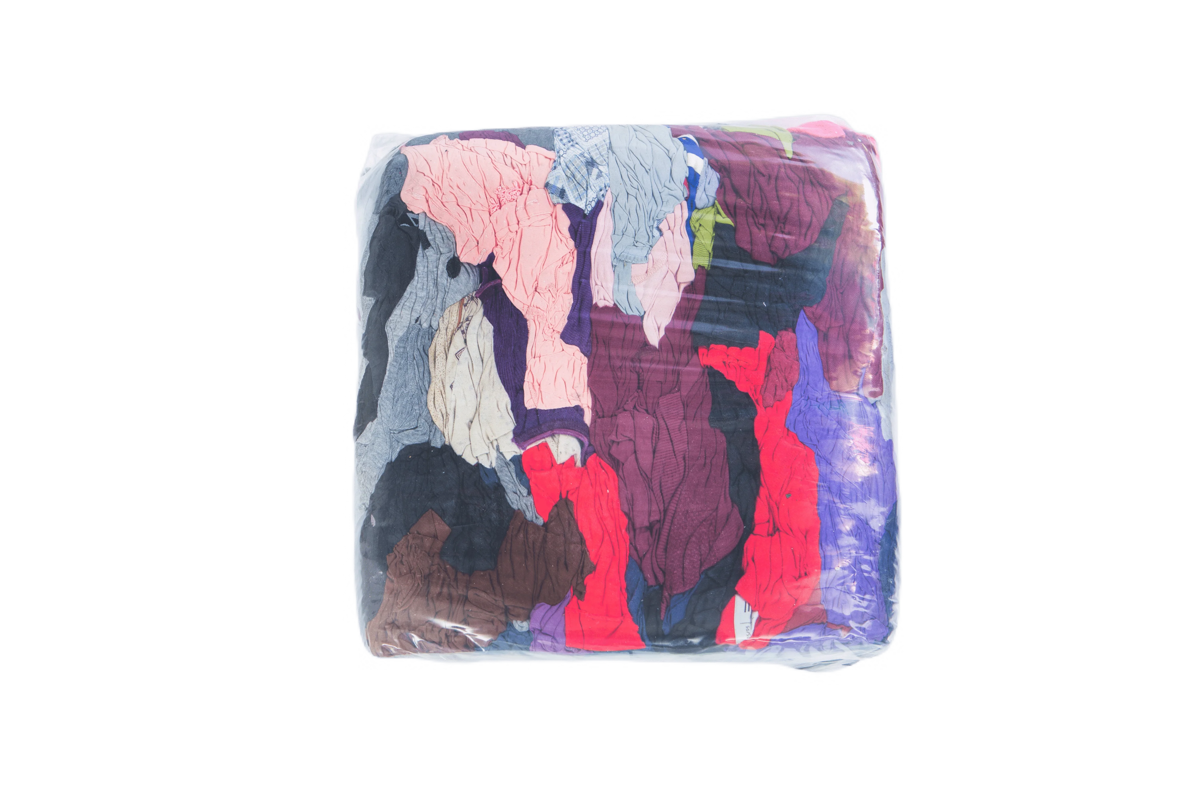 Used Second Hand Clothes Industrial Wiping Cotton Rags Textile Waste Mixed Color Terry Cloth  100% Cotton Rags for Cleaning