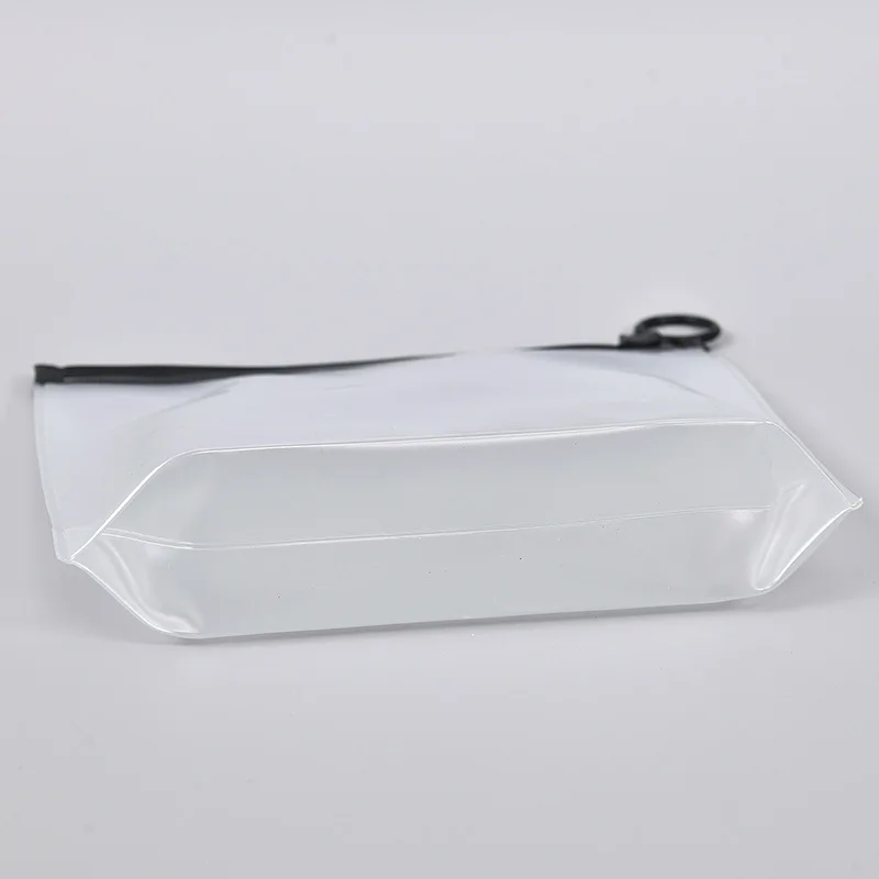 Frosted clear pvc waterproof makeup Bag set printed three-dimensional pvc bag Zipper travel makeup storage bag