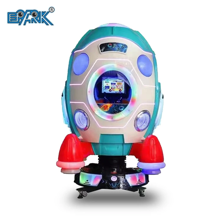 Монетная аркадная игровая машина Mp5 Rocket Kiddie Ride качели для 2 игроков