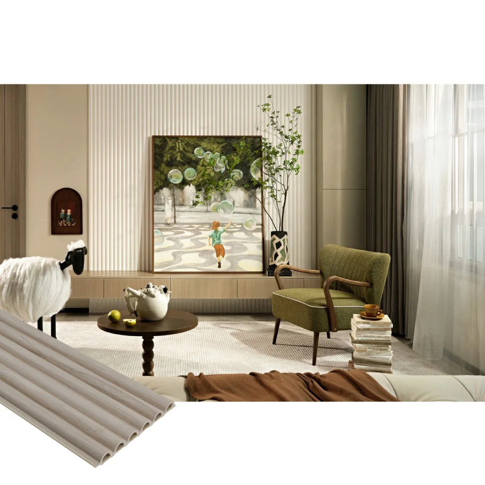 Custom Mildew Resistance Wpc Wall Panel Decorative Wpc Wall Design Covering Panel
