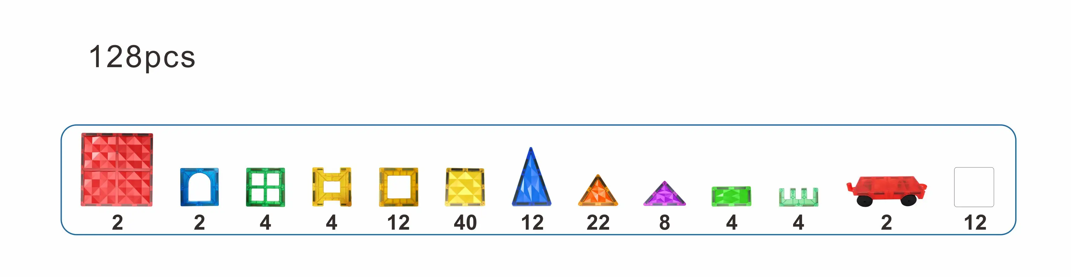 128PCS bestseller magnet building brick children magnetic building brick